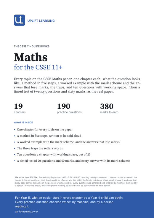 CSSE Maths guide