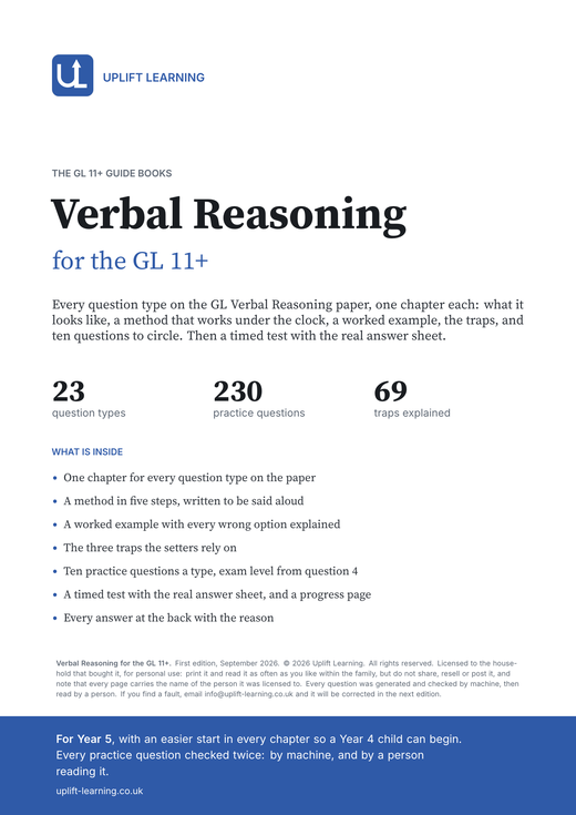 GL Verbal Reasoning guide